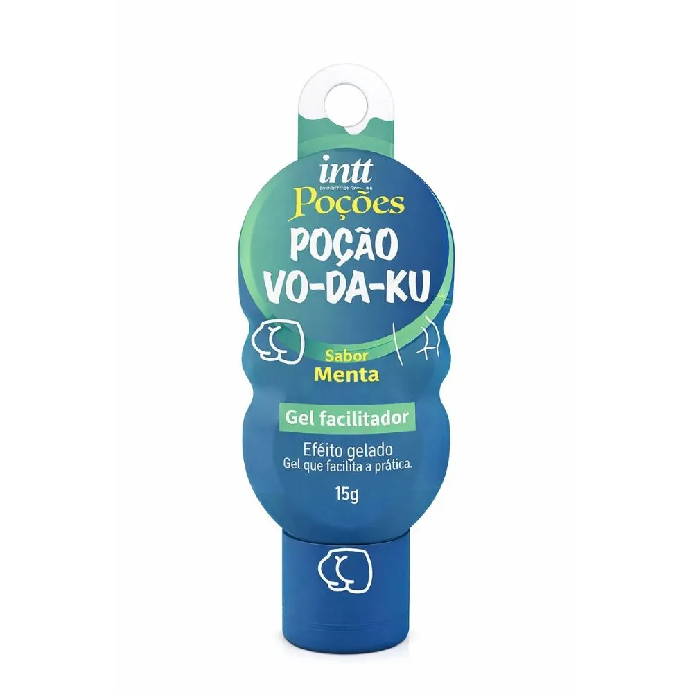 Vo-Da-Ku Gel Facilitador com Efeito Gelado 15g Linha Poções Intt