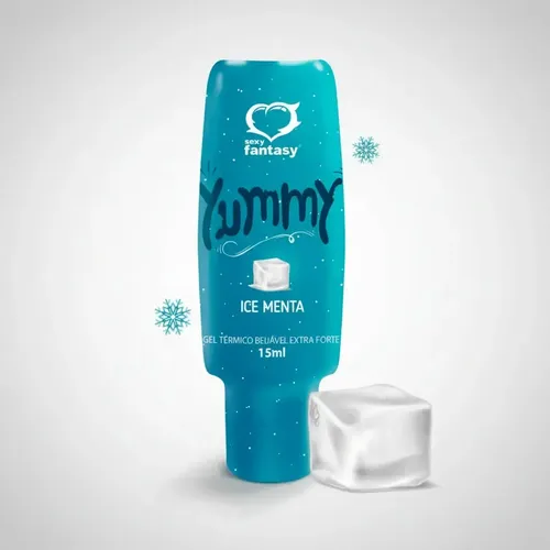 Gel Térmico Beijável Yummy 15ml Sexy Fantasy Yummy Gel Térmico Beijável Sexy Fantasy — SABOR ICE MENTA