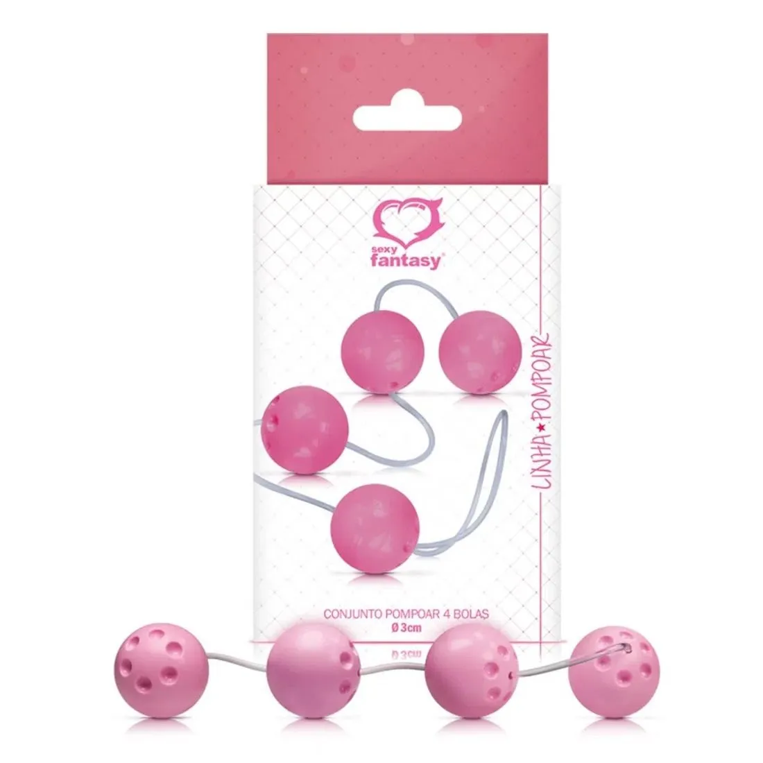 Conjunto de Pompoar 4 Bolas Sexy Fantasy